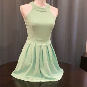 Teal cocktail dress